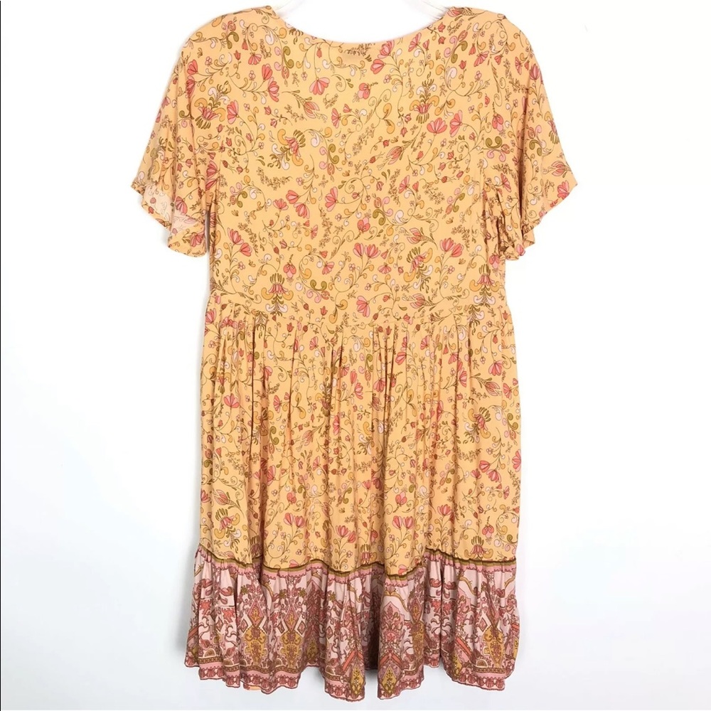 Petal + Pup Febe short sleeve floral dress with a ruffle hem 
Size Small - Picture 7 of 8